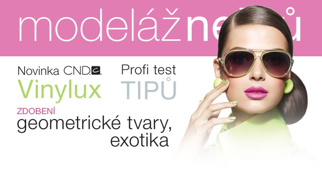 <i><a href='/magazin/?c=1437'><h3>Časopis Modeláž nehtů květen/červen 2013</h3><p>108 stran plných inspirací, postupů, rad, článků a novinek ze světa nehtové modeláže. Těšit se můžete na exotické zdobení, geometrickou inspiraci a profesionální test tipů.
</p></a></i>